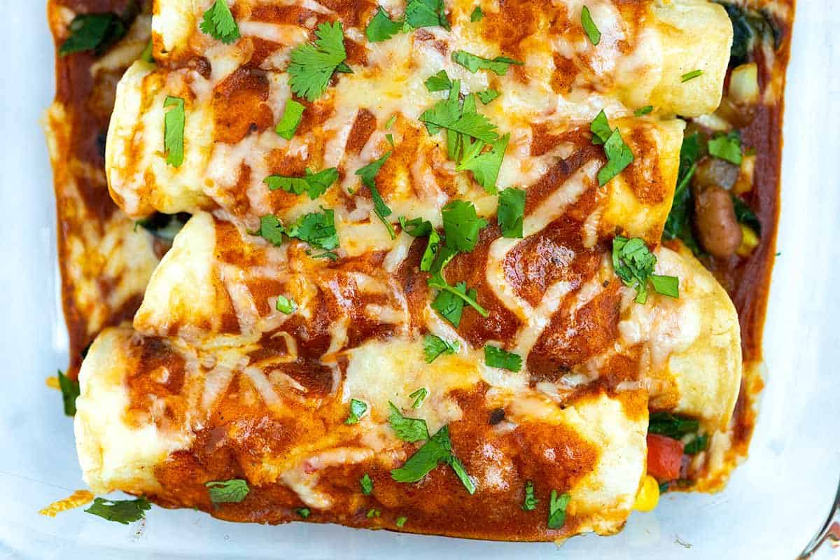 Easy Homemade Veggie Enchiladas