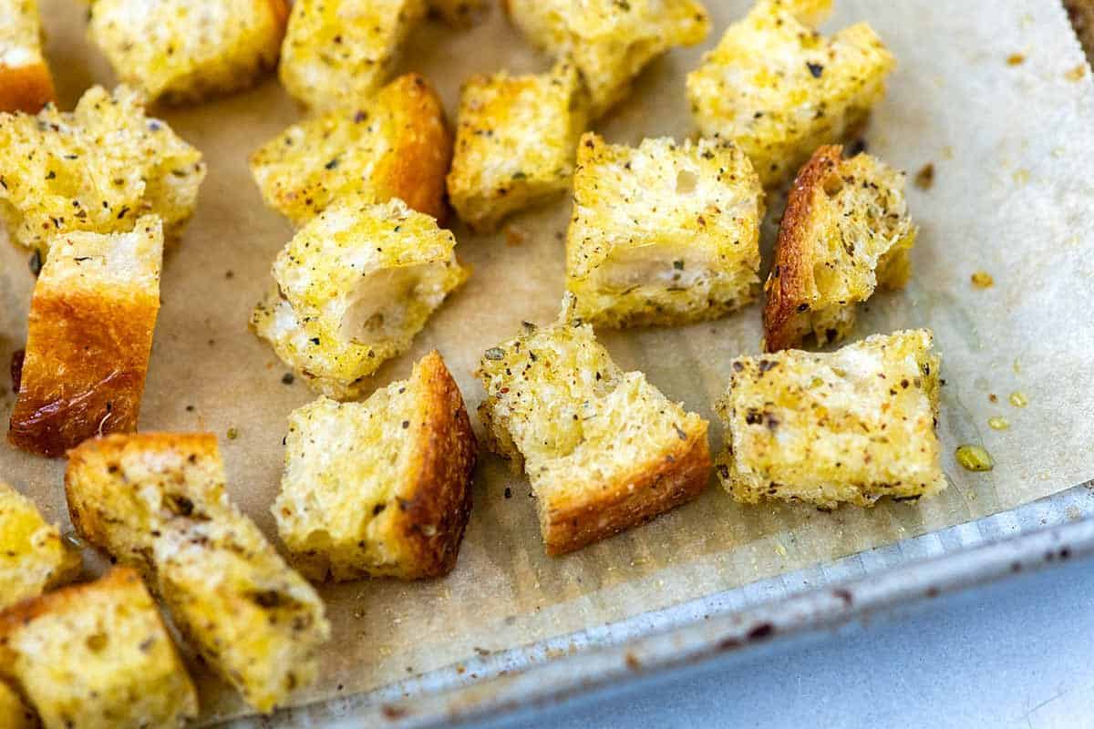 Homemade Herby Croutons