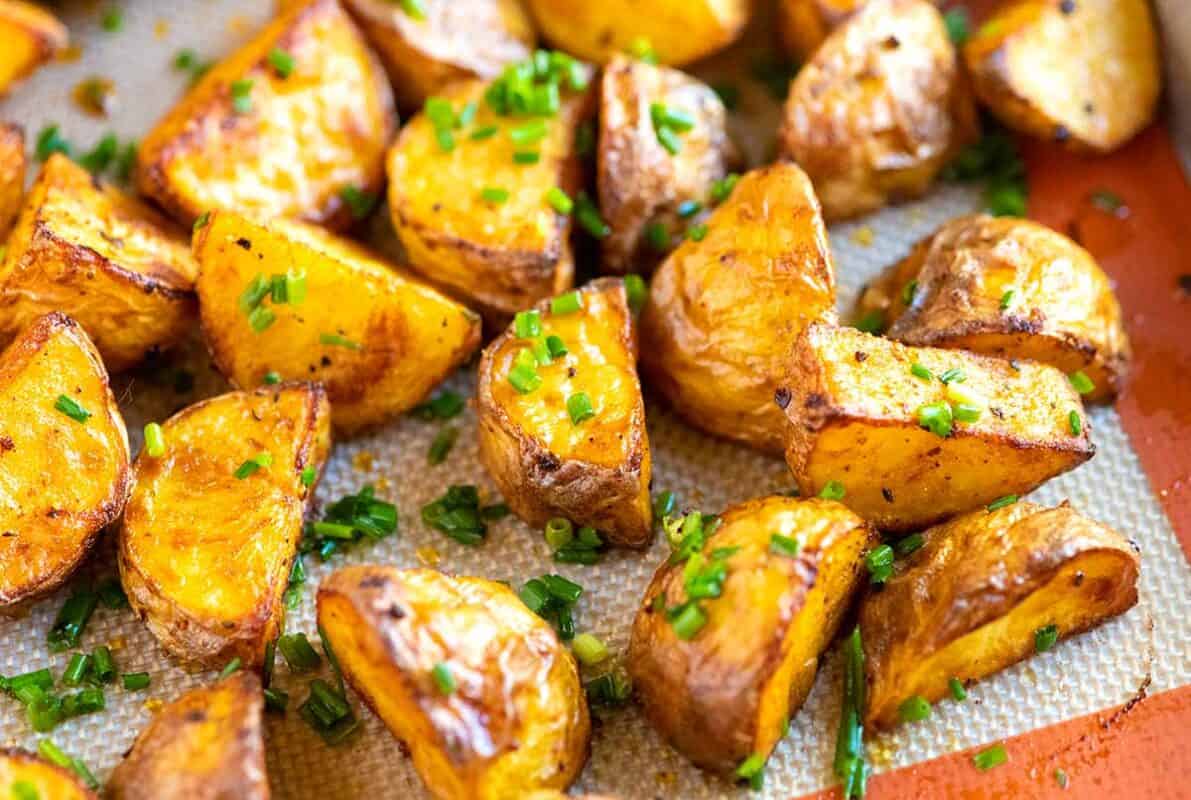 Easy Oven Roasted Potatoes {Easy to Make!} - Spend With Pennies