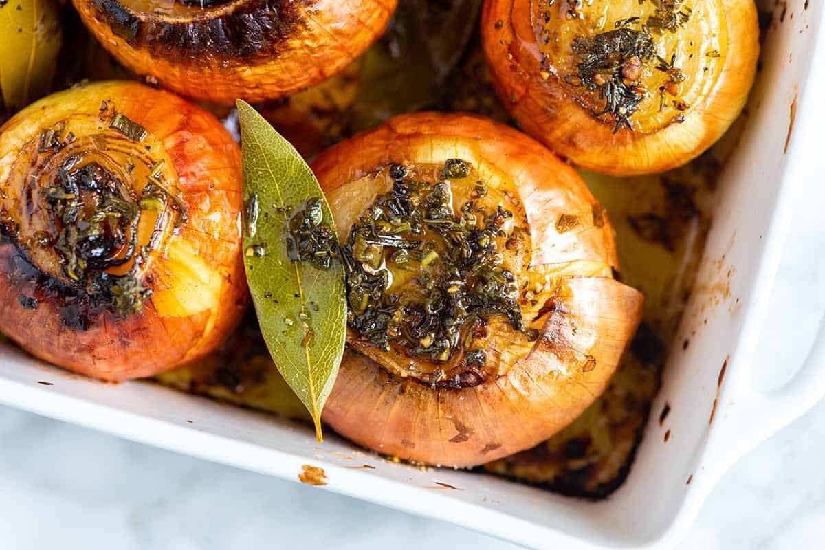 Buttery Whole Roasted Onions