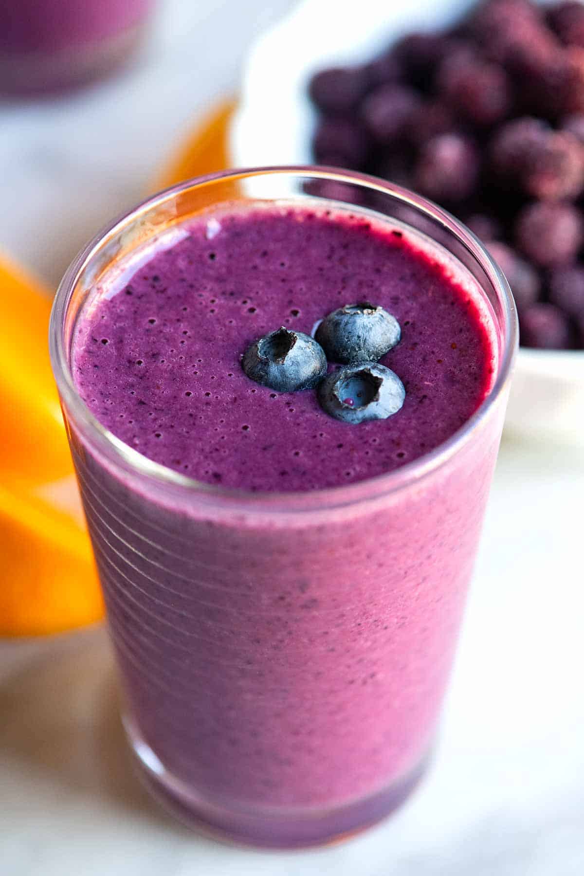 how to make easy blueberry smoothie