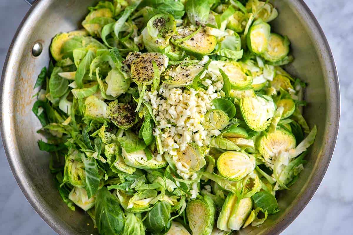 How to Make Sautéed Brussels Sprouts: Cook sautéed Brussels sprouts in garlic and butter.