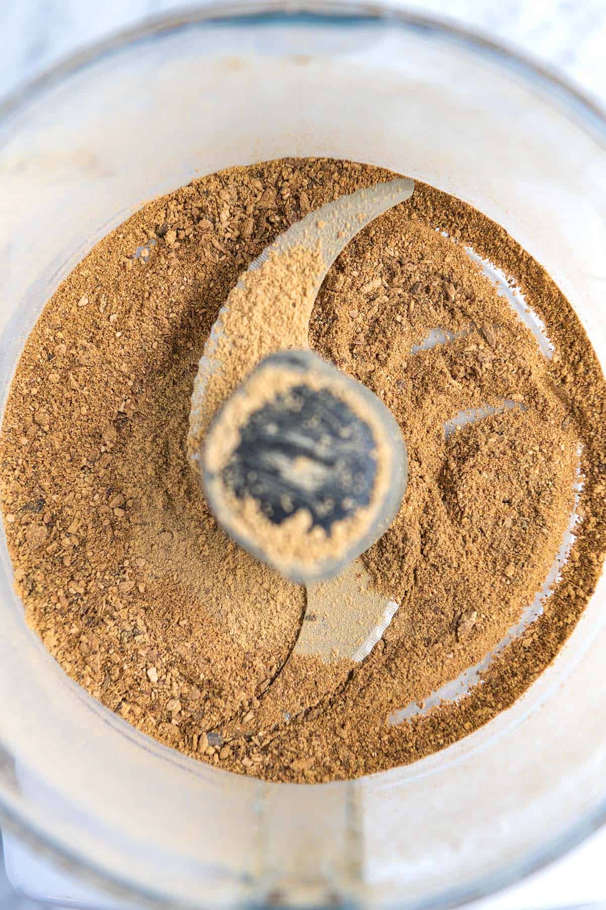 Mushroom Powder in a food processor