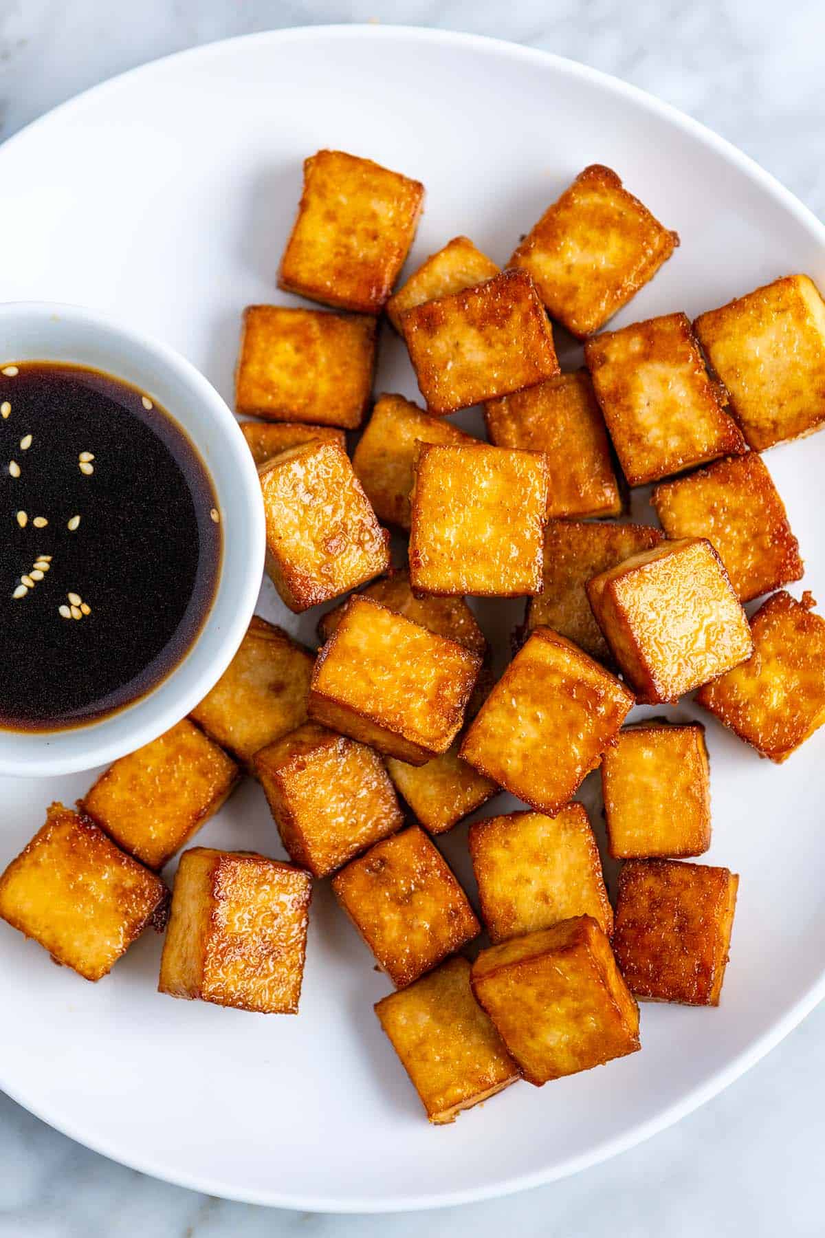 Golden Brown Baked Tofu