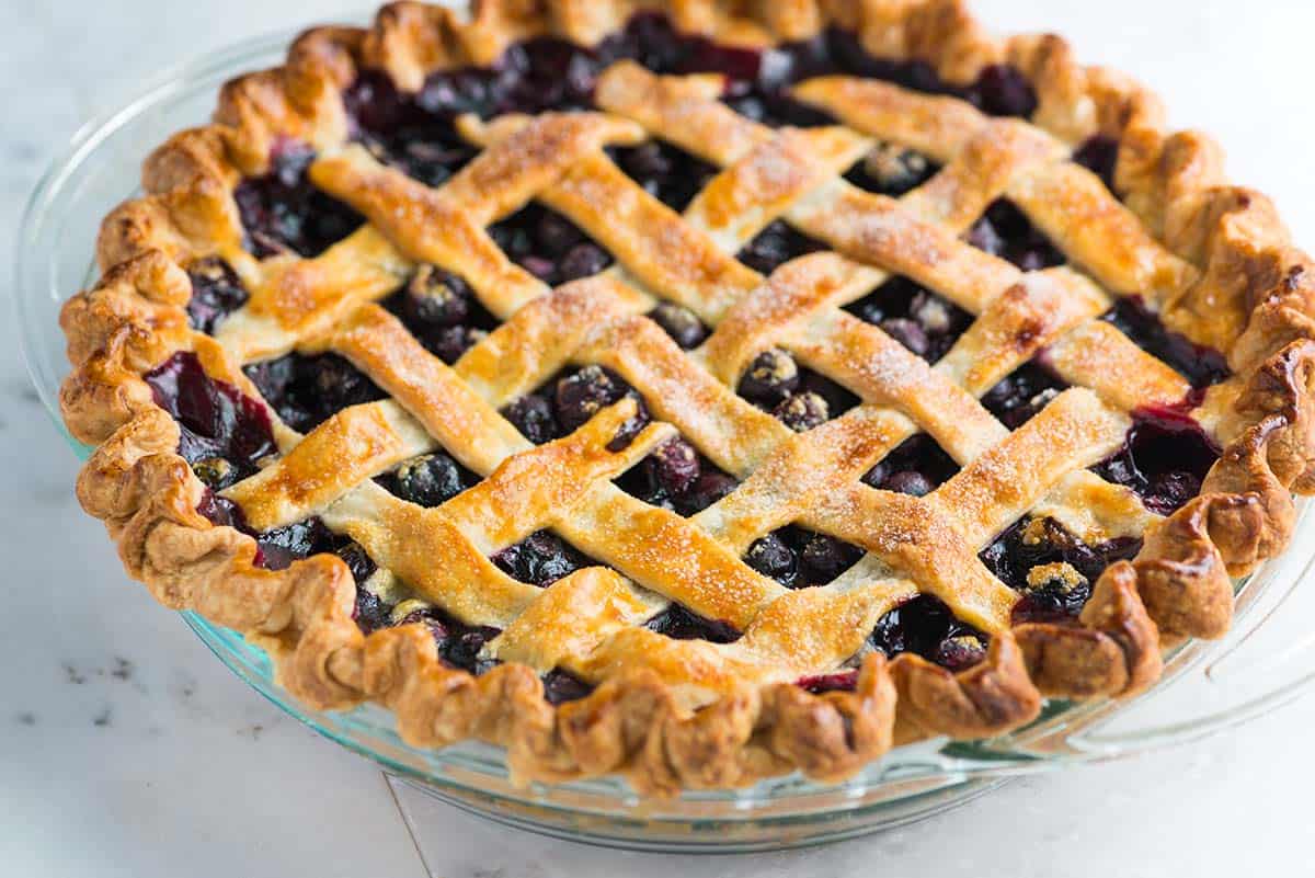 Image of A blueberry pie