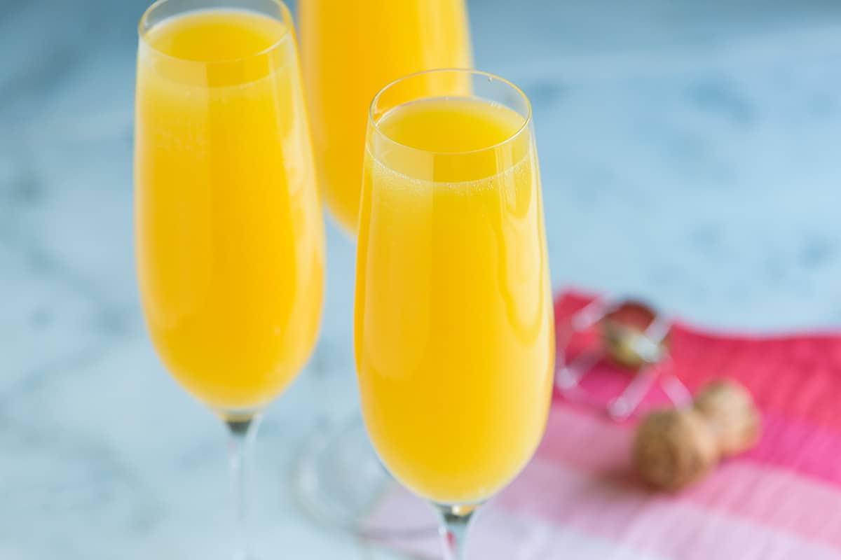 Mimosa cocktails