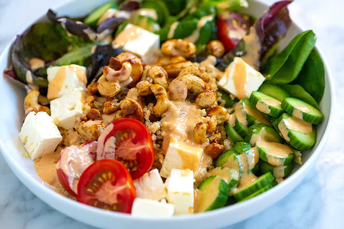 Tahini Lemon Quinoa Bowls