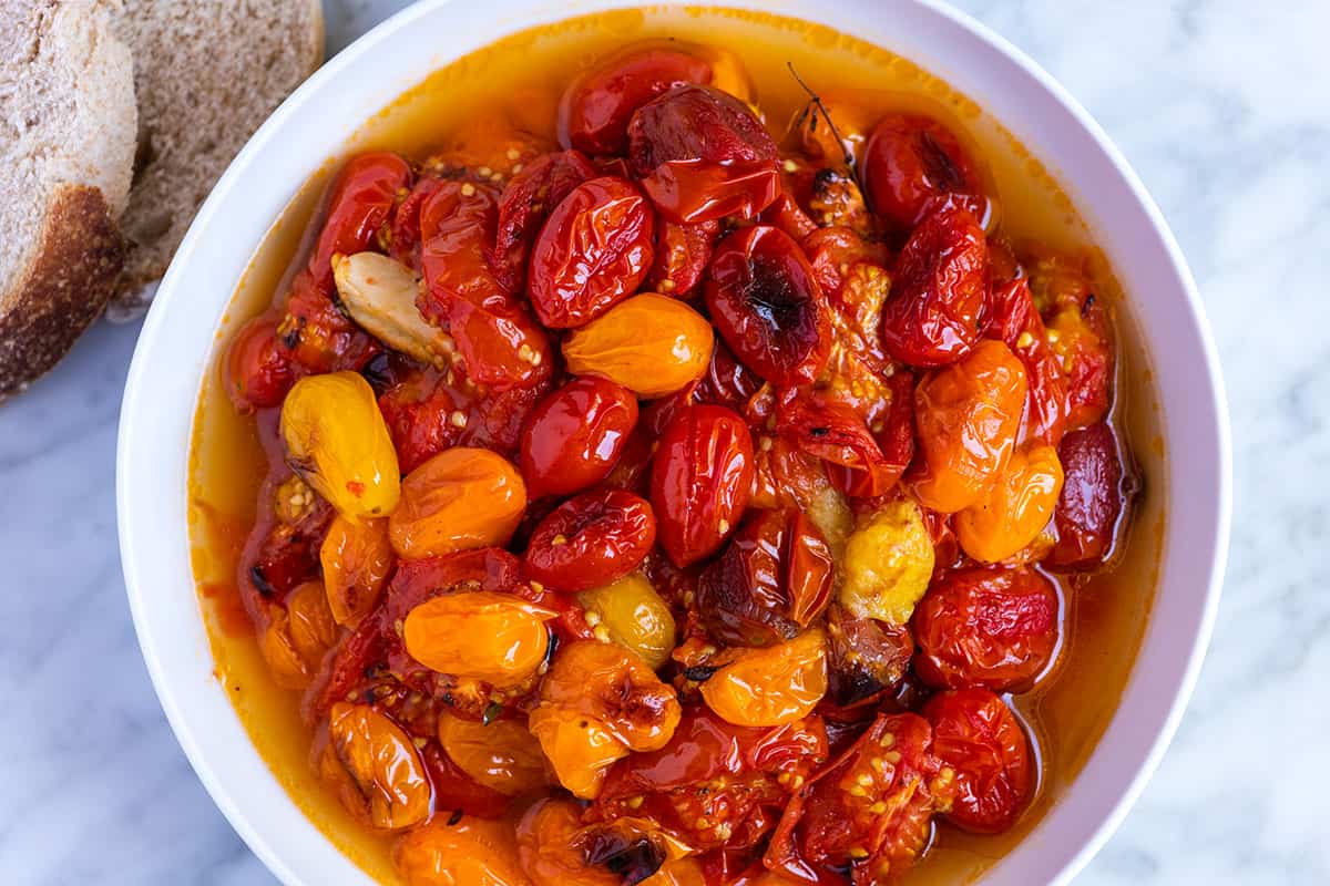 Sweet Garlic Roasted Tomatoes