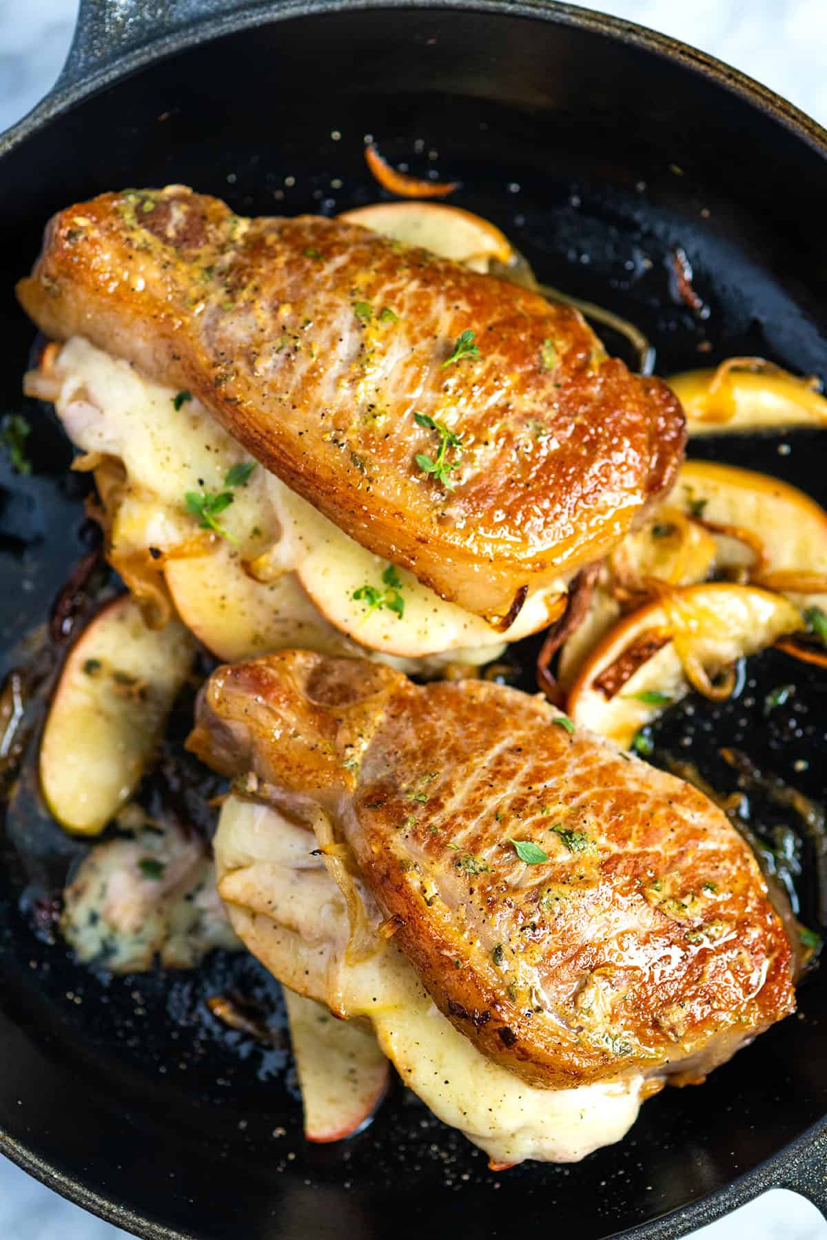 Perfectly Seared Stuffed Pork Chops