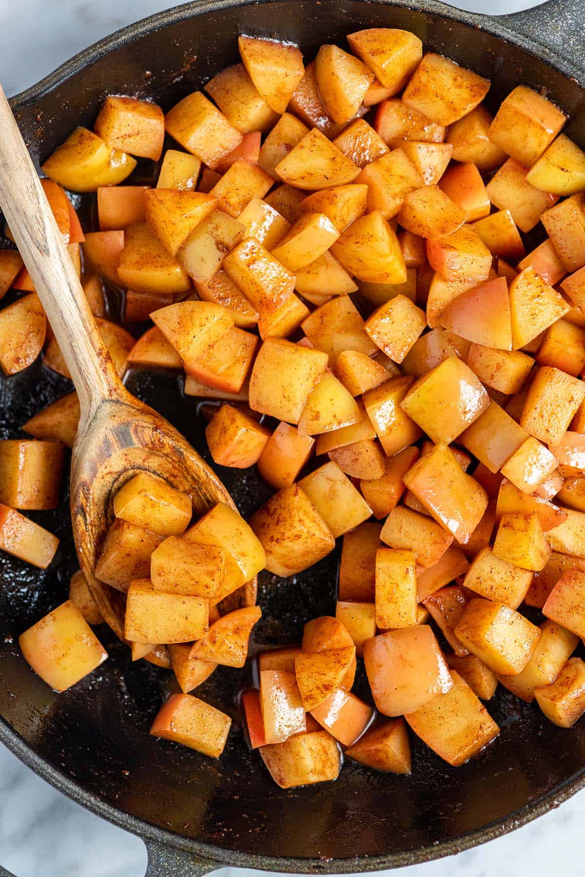 Warm Stovetop Cinnamon Apples