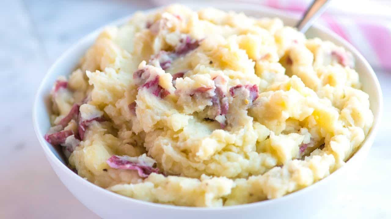 Roasted garlic red mashed potatoes- Butter Your Biscuit