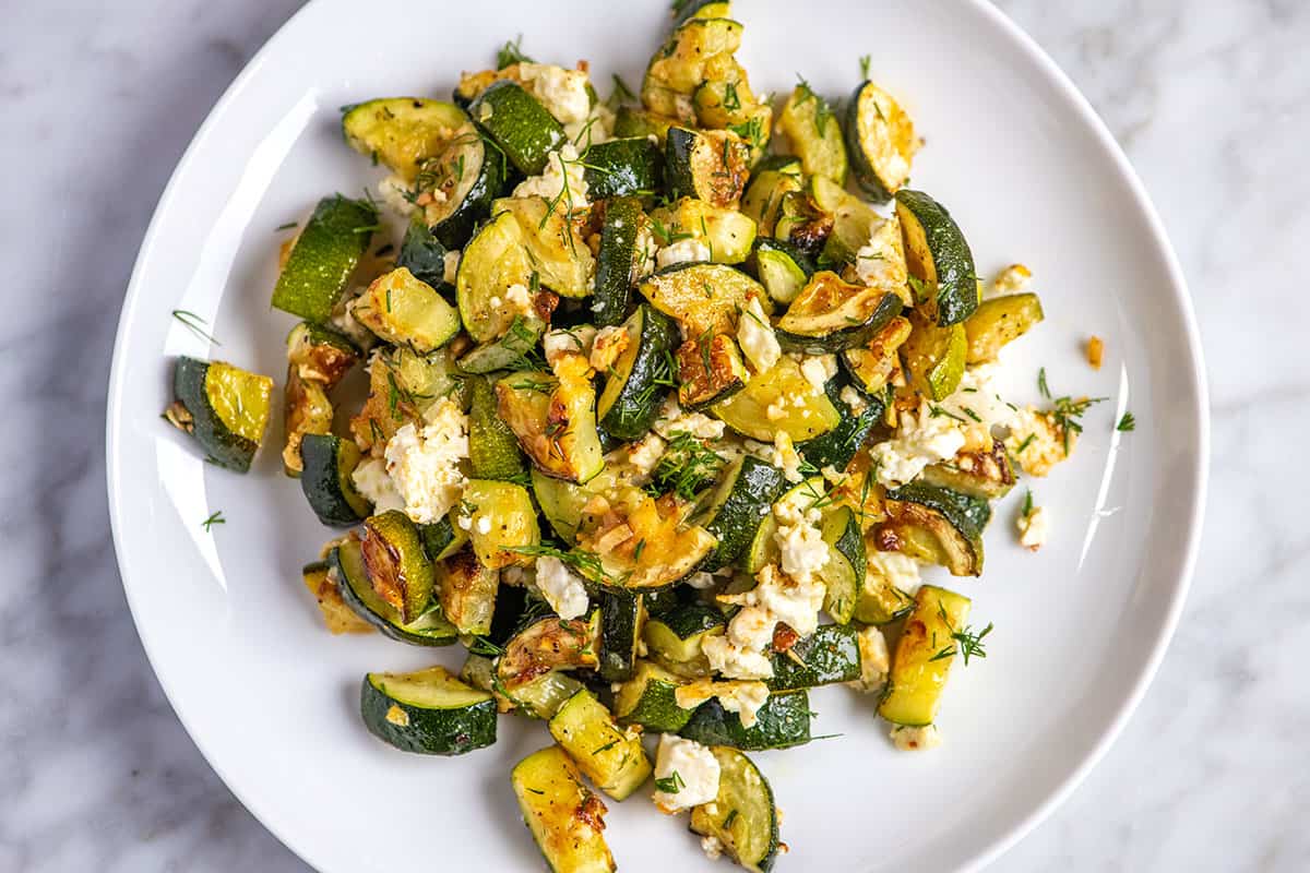 Garlic Roasted Zucchini