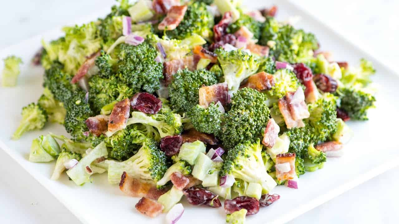 Broccoli Salad with Bacon Recipe Video