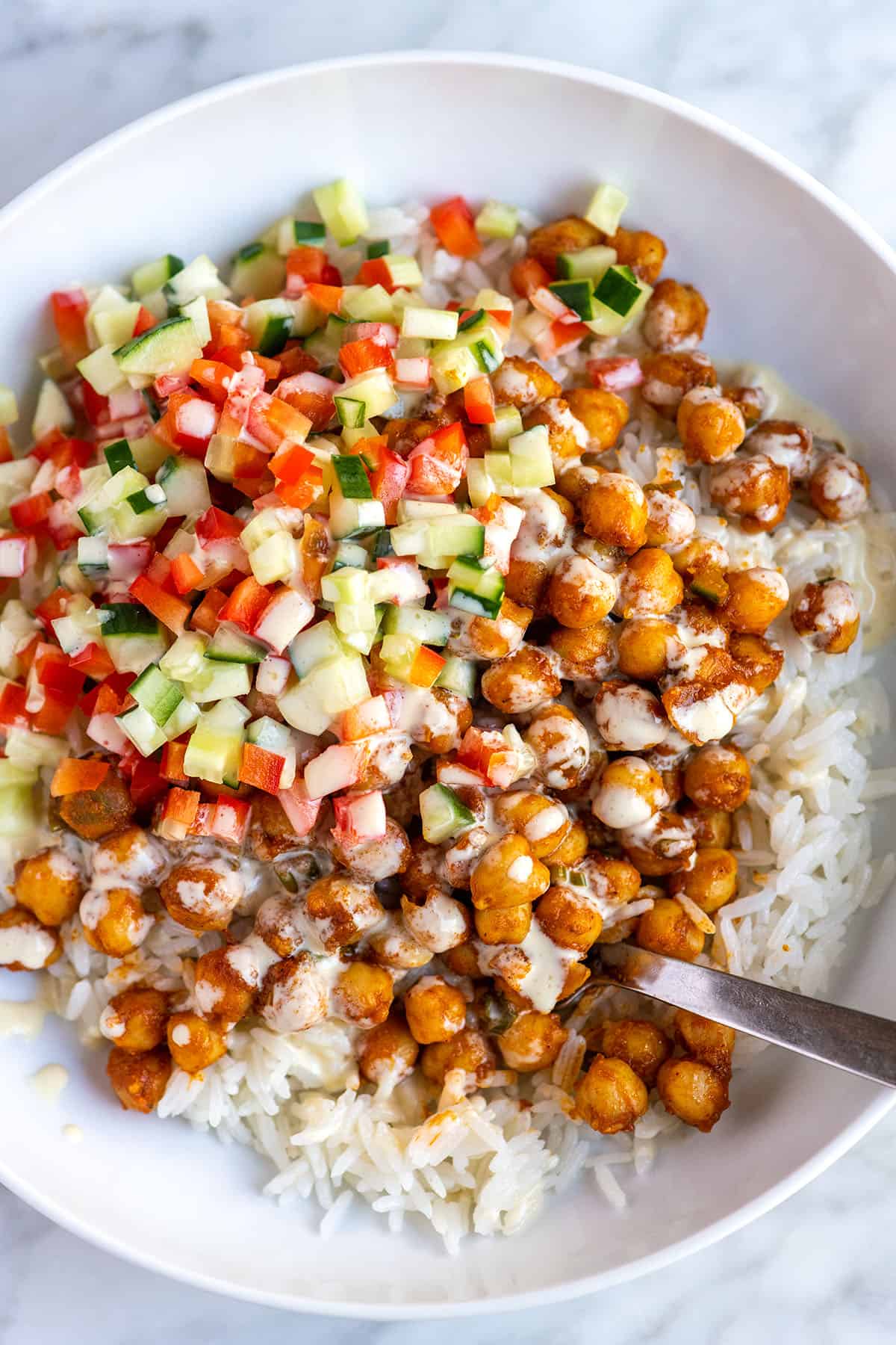 Curried Chickpea Salad Bowl