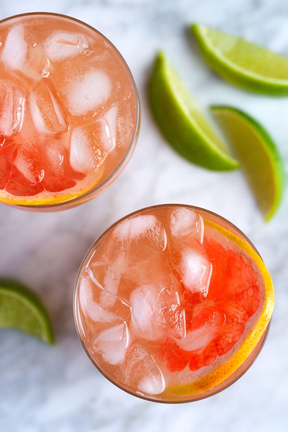 Two Mocktails with Grapefruit Juice