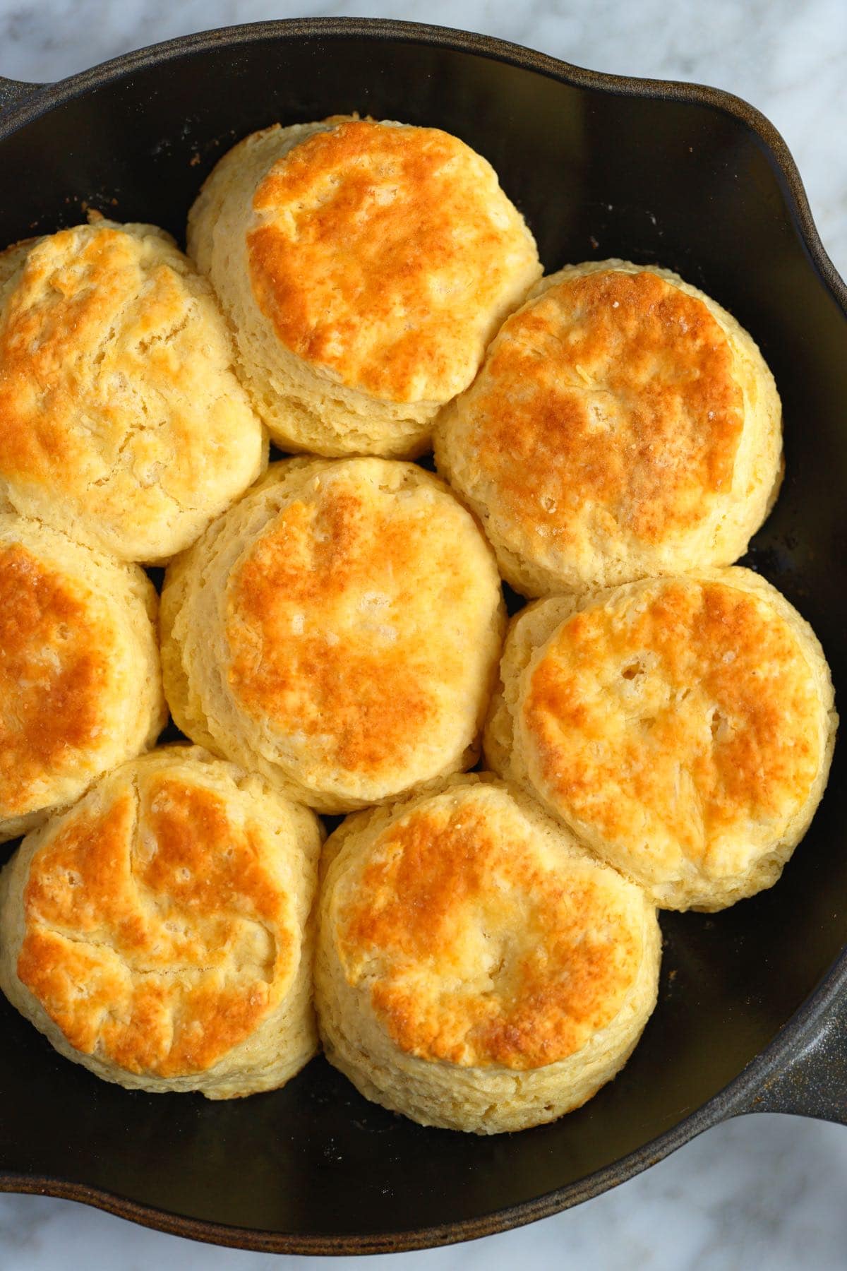 Baked Biscuits in a Skillet
