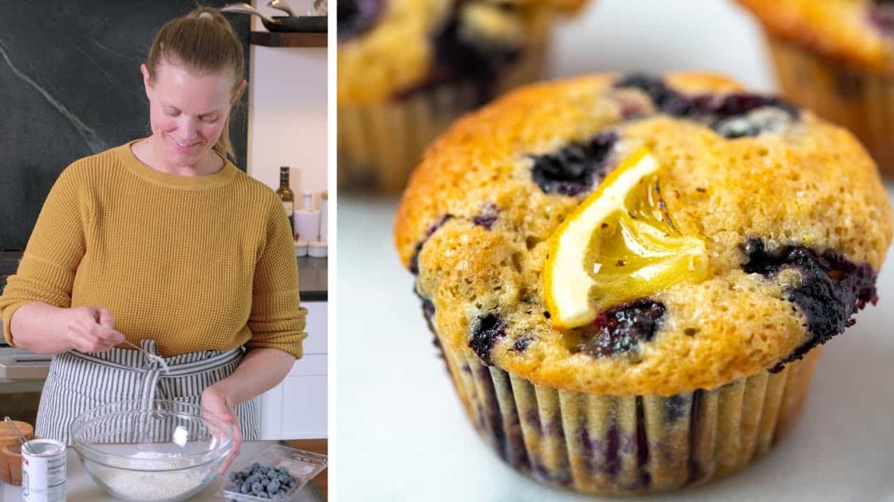 Lemon Blueberry Muffins recipe video