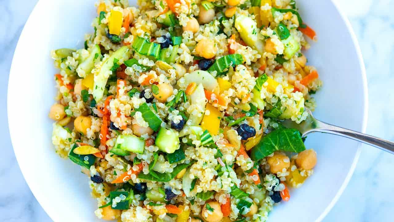 Vidéo de recette de salade de quinoa