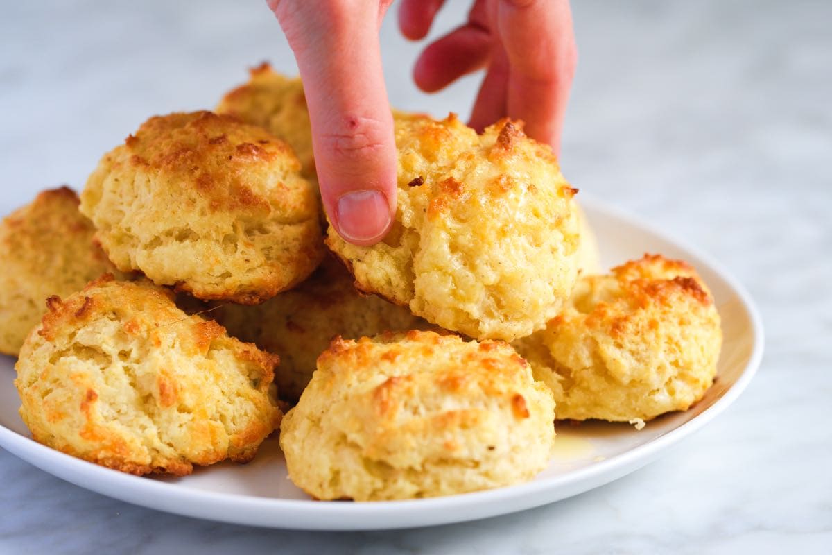 Garlic-Herb Butter Drop Biscuits Recipe