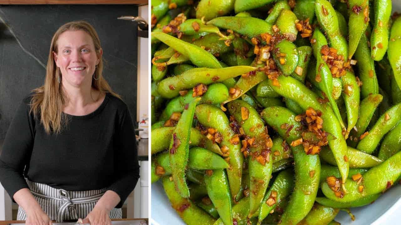 Vidéo de recette d'edamames épicés