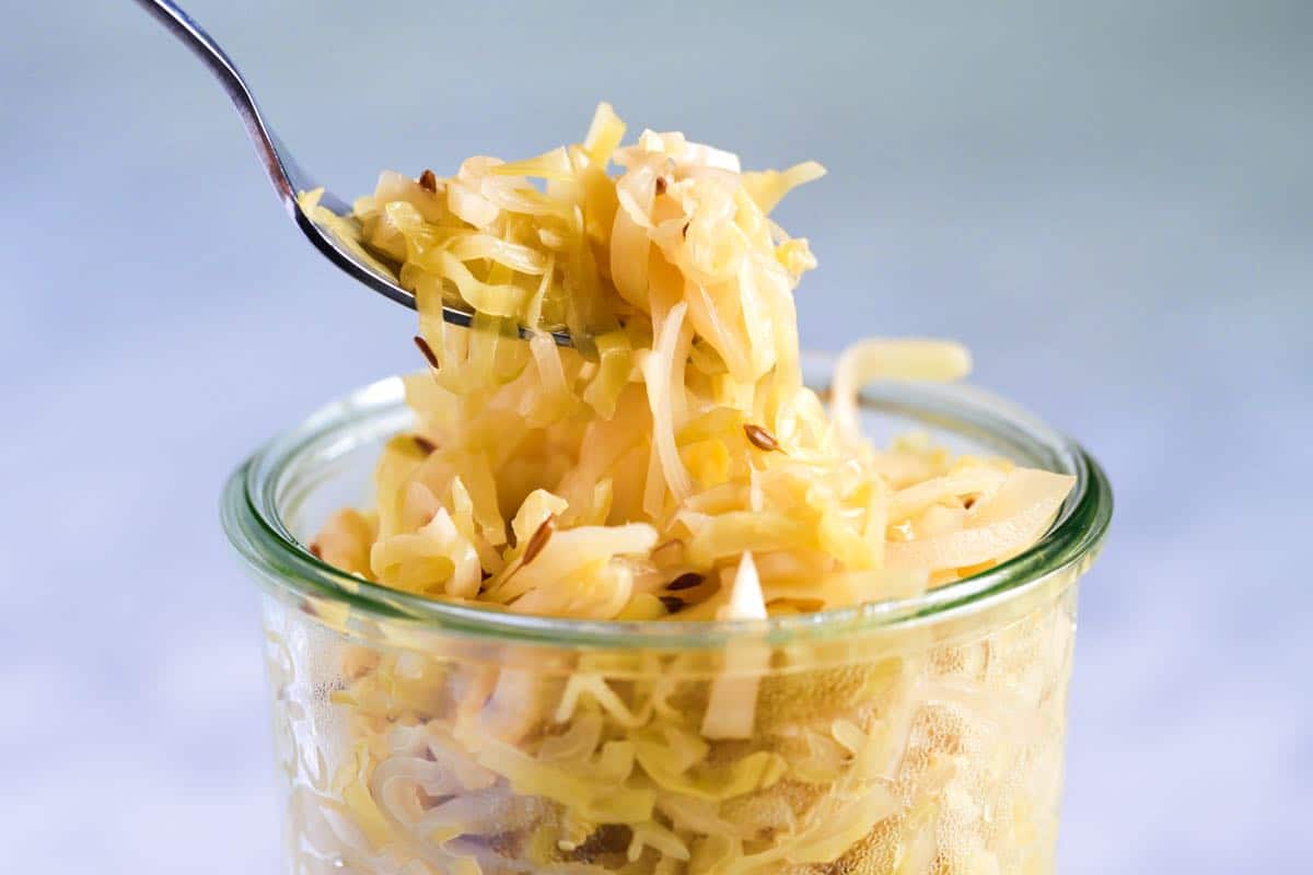 Quick Fresh Homemade Sauerkraut