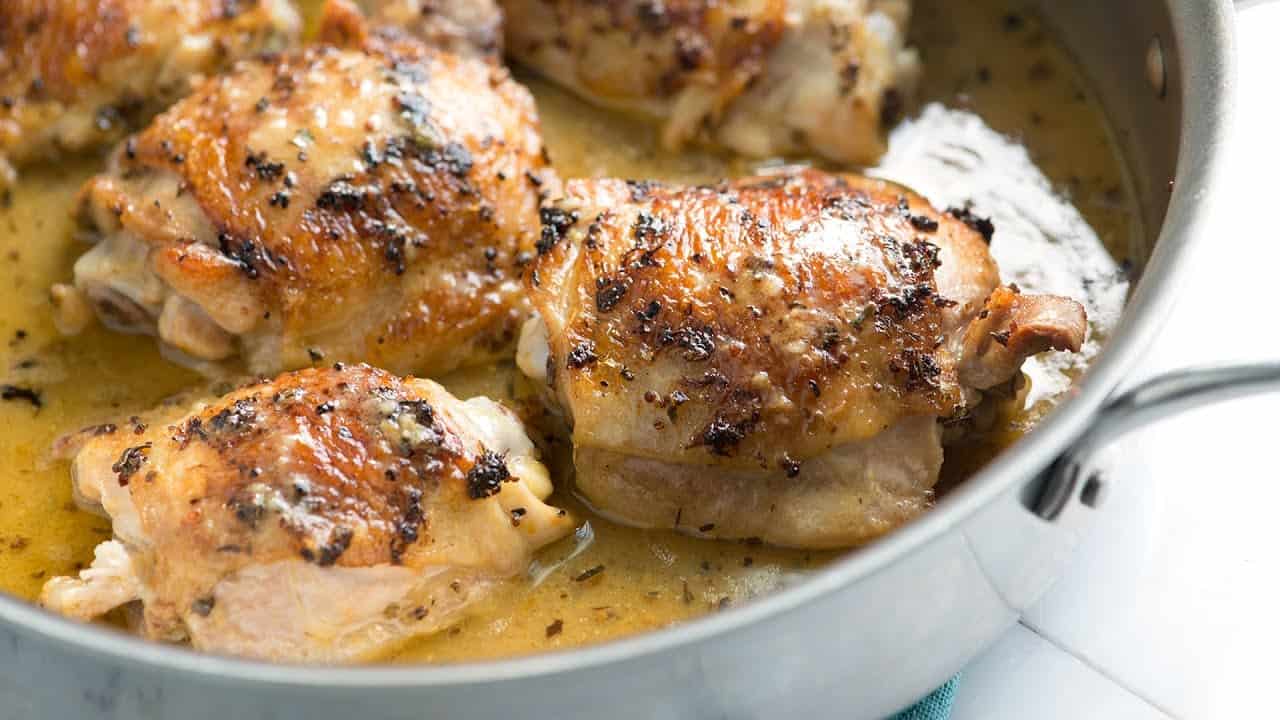 Vidéo de recette de cuisses de poulet au citron