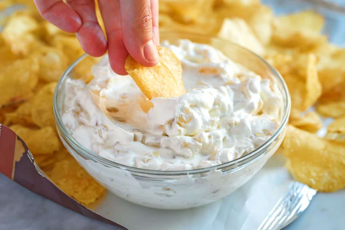 Easy onion dip from scratch