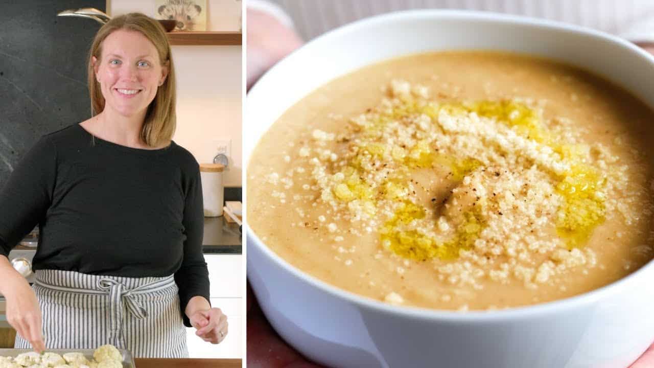 Easy Roasted Cauliflower Soup