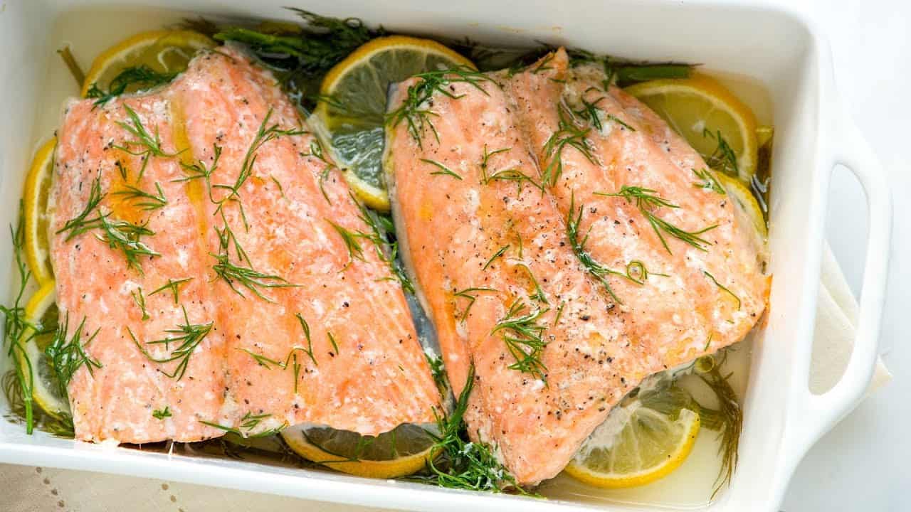 Recipe video for baked salmon