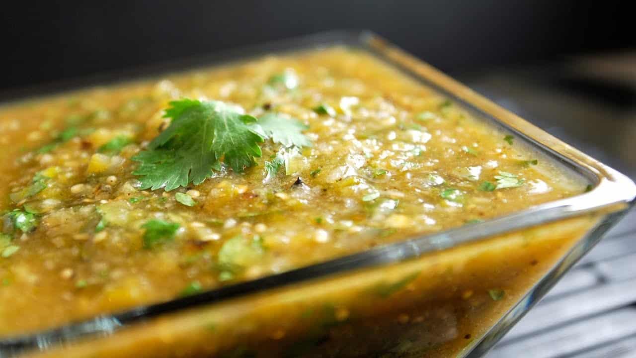 Roasted Tomatillo Salsa Verde Recipe Video