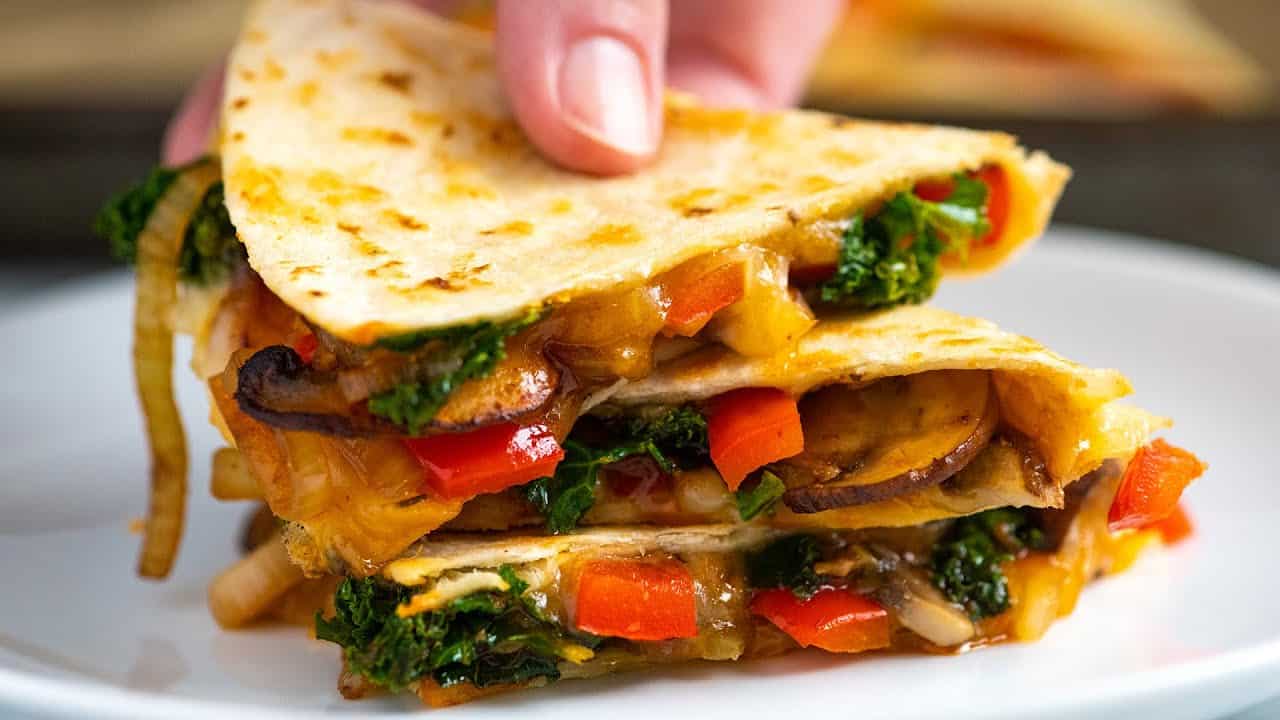 Vegetable Quesadillas Recipe Video