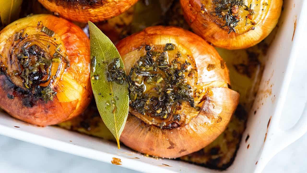 Whole Roasted Onions Recipe Video