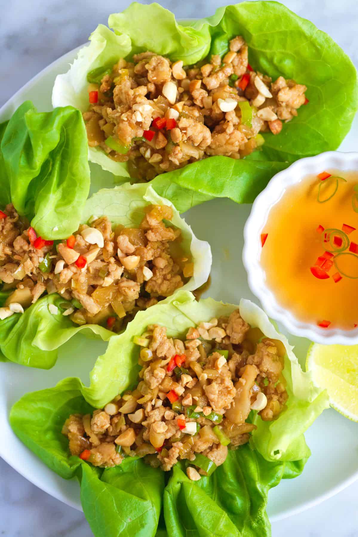 Asian Chicken Lettuce Wraps