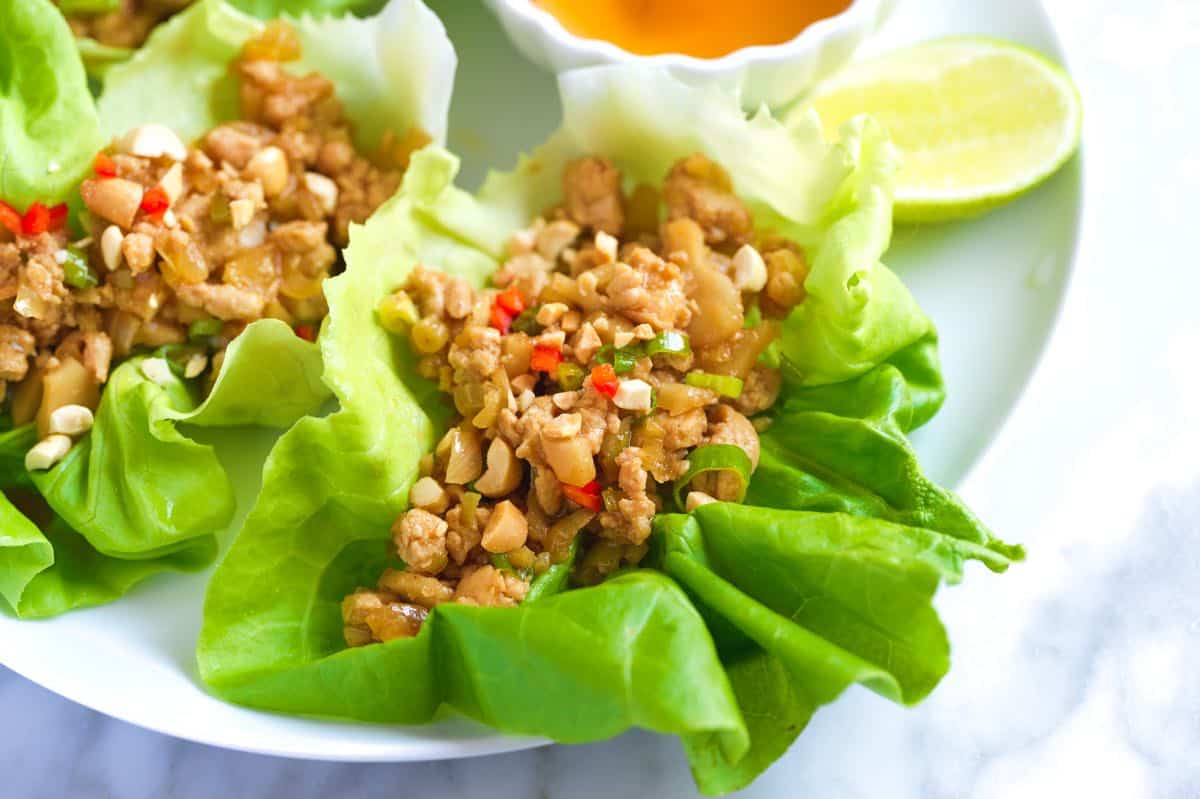 Asian Chicken Lettuce Wraps