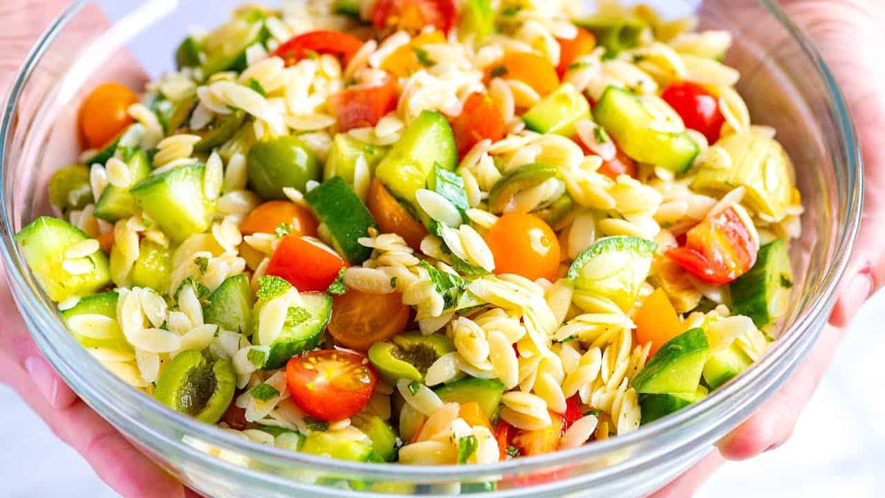 Orzo Pasta Salad Recipe Video