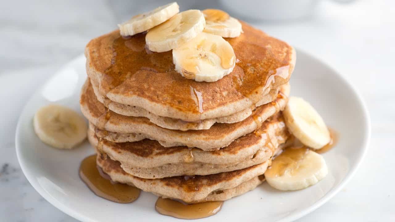 Easy Fluffy Whole Wheat Pancakes