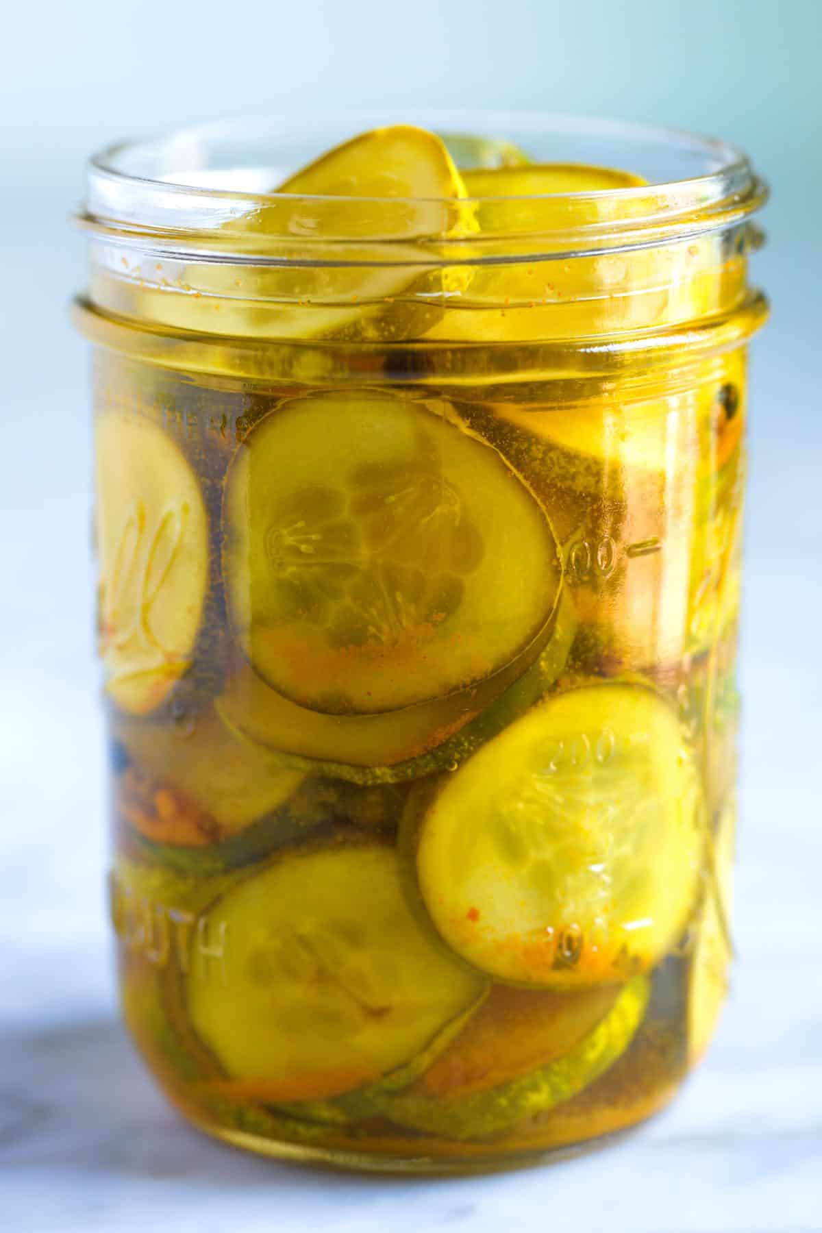 Jar of Bread and Butter Pickles