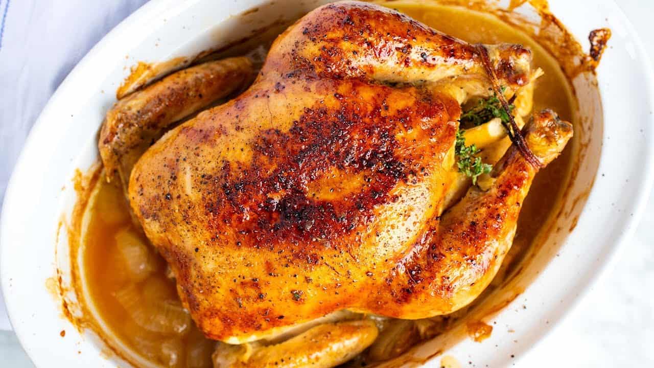 Easy Whole Roasted Chicken Recipe Video