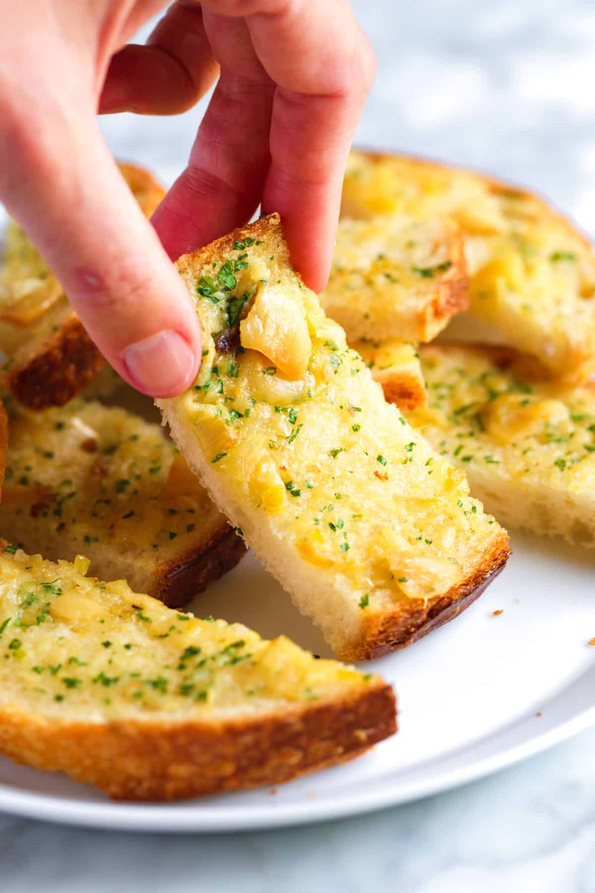 Homemade Garlic Bread with Roasted Garlic