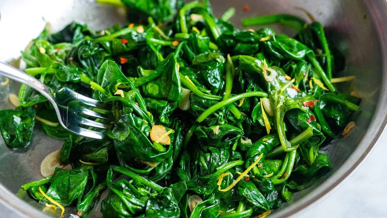 Sauteed Spinach Recipe Video