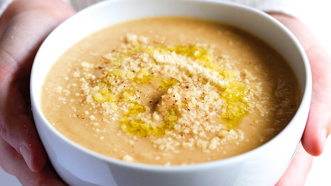 Roasted Cauliflower Soup Recipe Video