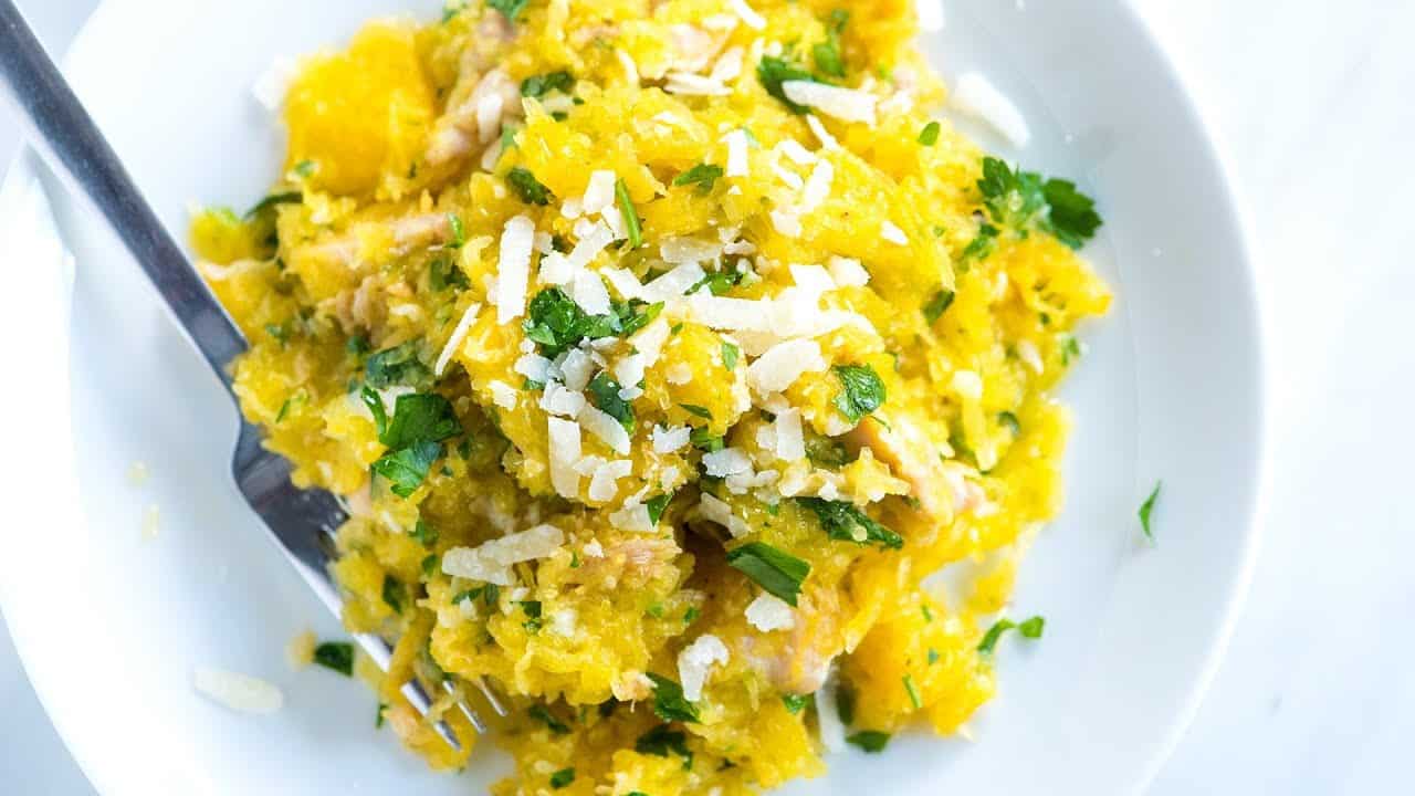 Spaghetti Squash with Chicken Recipe Video