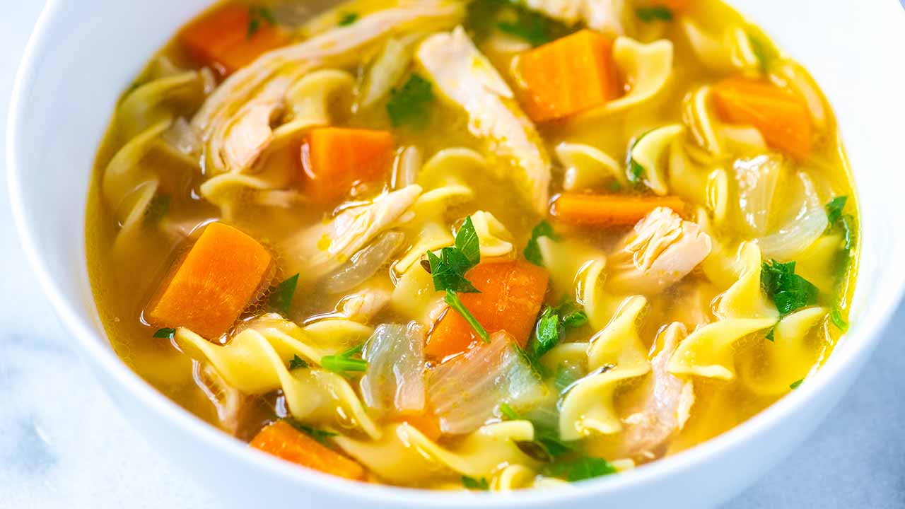 Homemade Chicken Noodle Soup (with VIDEO)