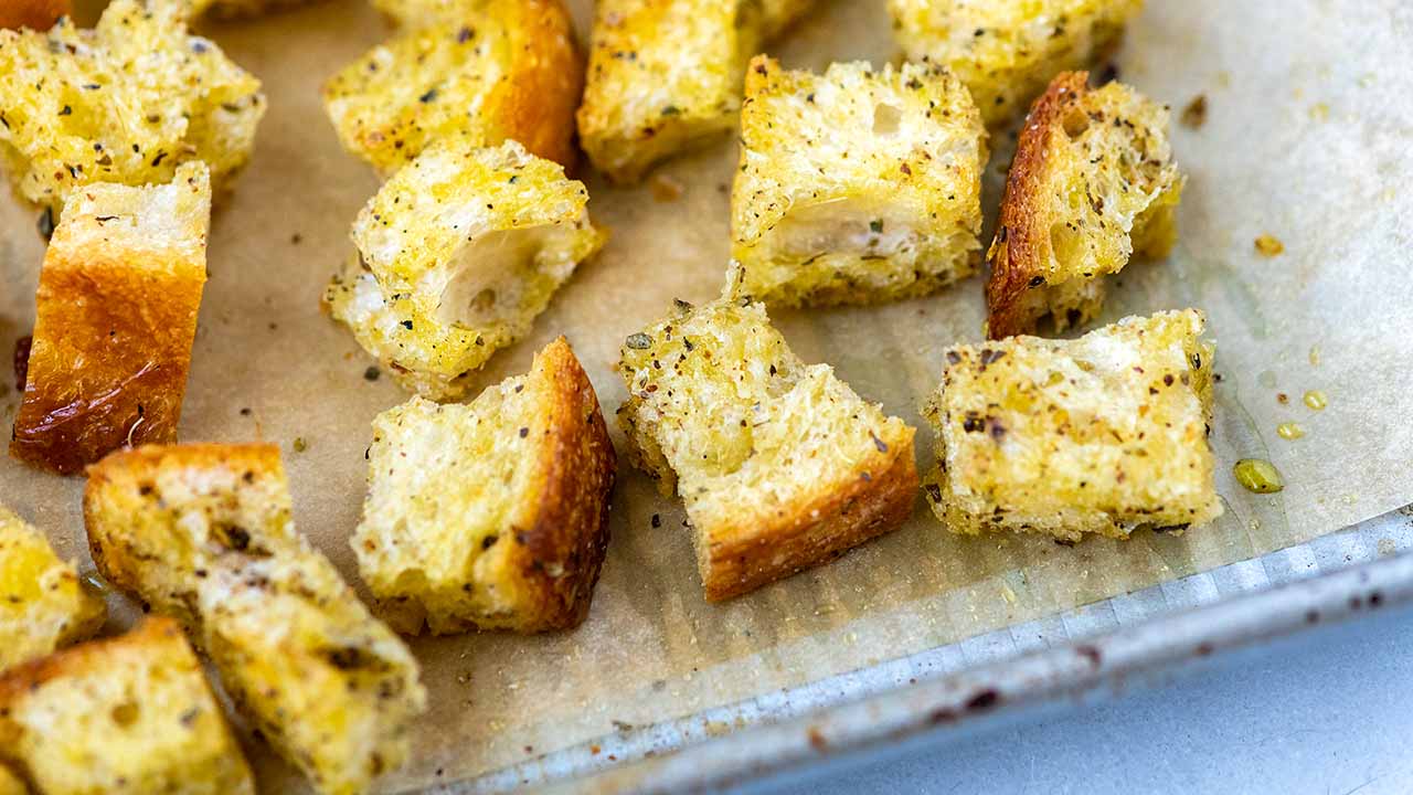 Homemade Croutons Recipe Video