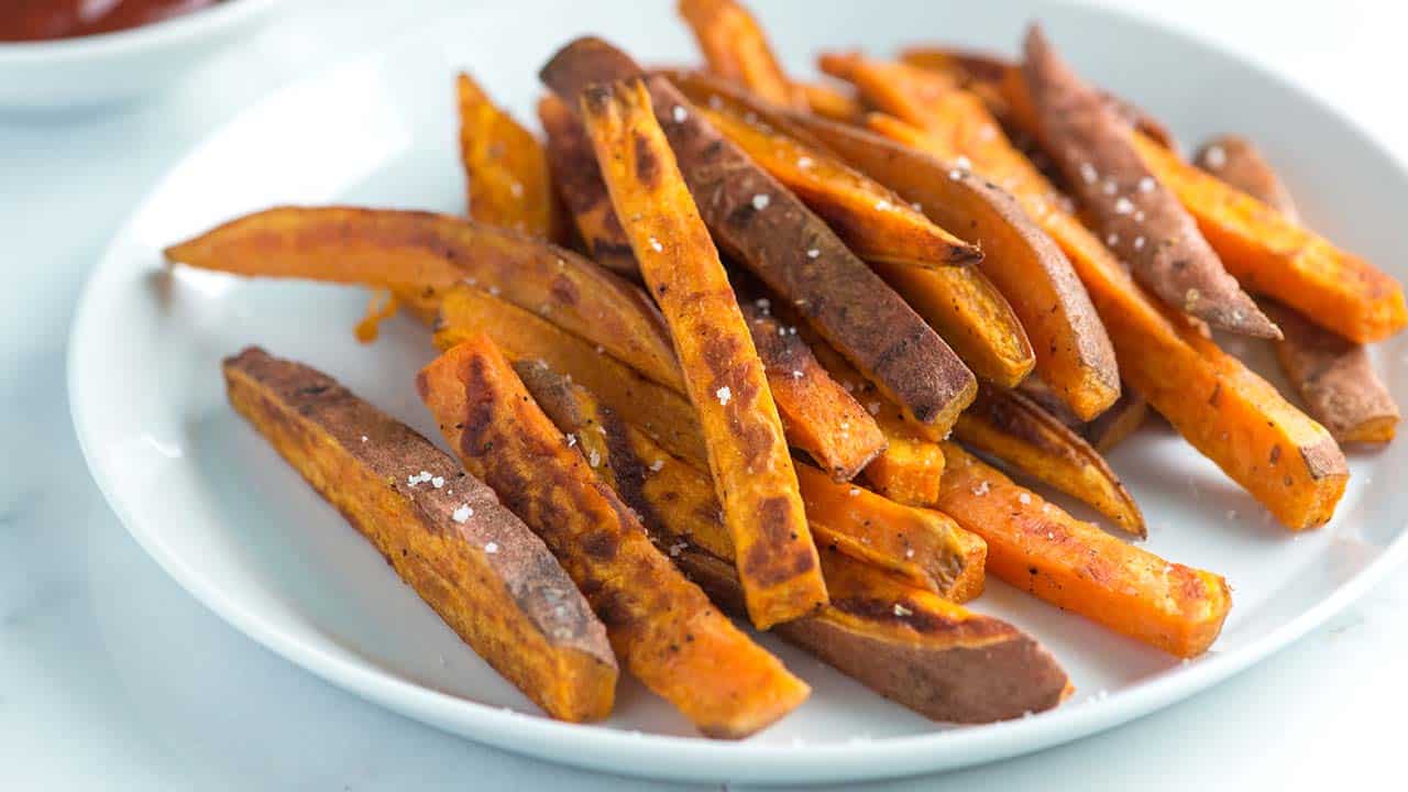 Easy Baked Sweet Potato Fries Video