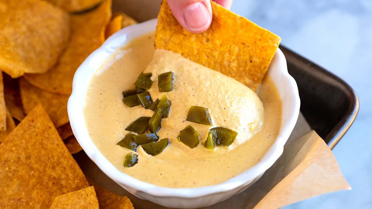 Creamy Vegan Queso Recipe Video