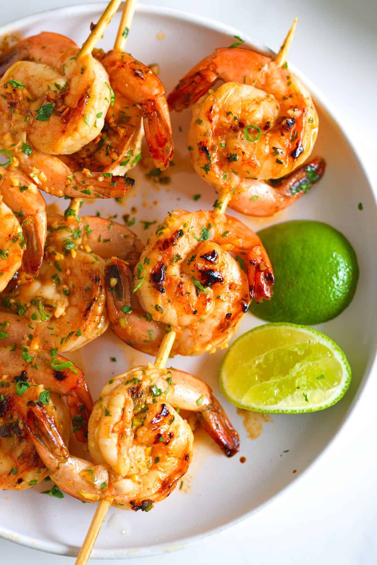 Shrimp Skewers with Marinated Shrimp