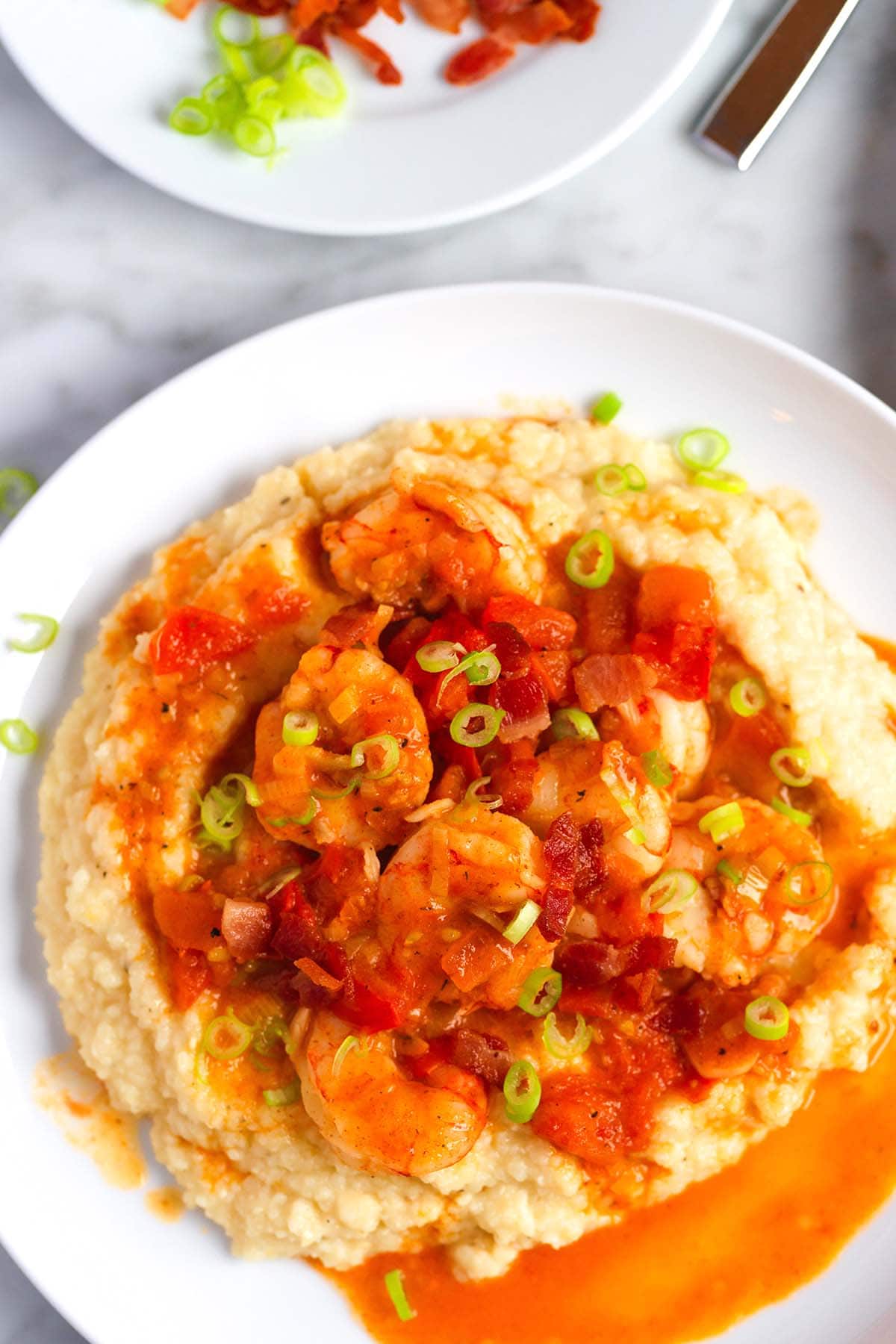 Classic Shrimp and Grits with bacon