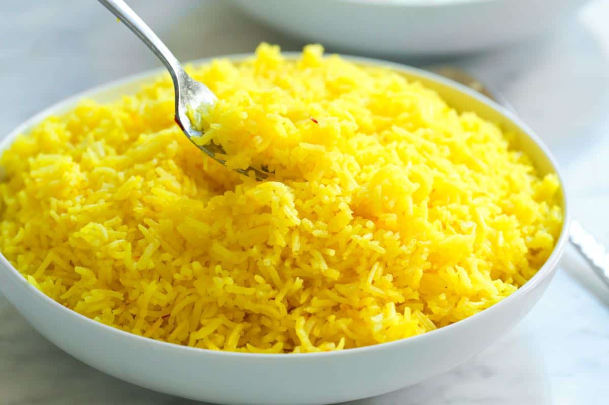 Fluffy Saffron Rice